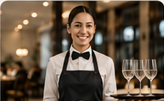 Restaurant service professional in a hospitality setting